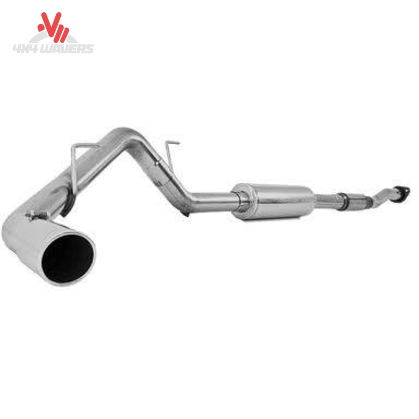 MBRP Armor Lite 3-inch cat-back exhaust system with polished dual side tips on a 2011-2014 Ford F-150 5.0L pickup truck.
