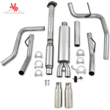 MBRP Armor Lite 3-inch cat-back exhaust system with polished dual side tips for 2011-2014 Ford F-150 5.0L truck.