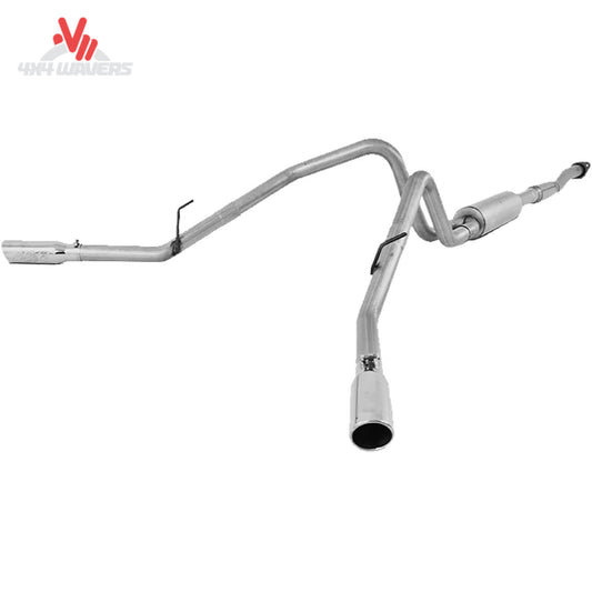 MBRP Armor Lite 3-inch cat-back exhaust system with polished dual side tips for 2011-2014 Ford F-150 5.0L pickup truck.