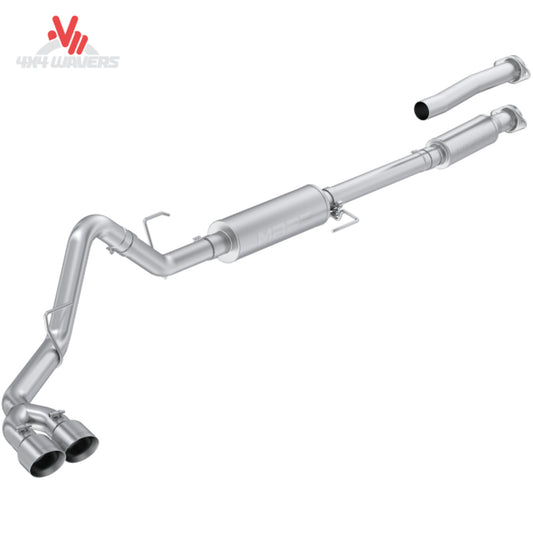 MBRP Armor Pro 3-inch cat-back exhaust system with polished dual side tips for 2021-2026 Ford F-150 pickup truck.