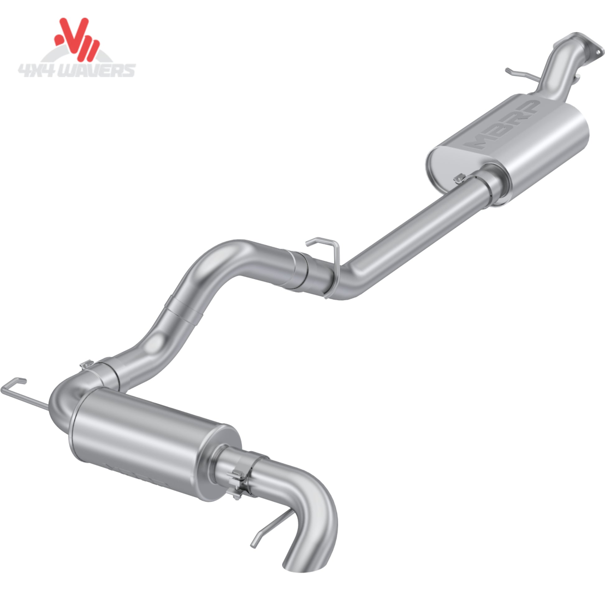 MBRP S5245AL High Clearance Tour Profile Exhaust for Ford Bronco 2.3L and 2.7L