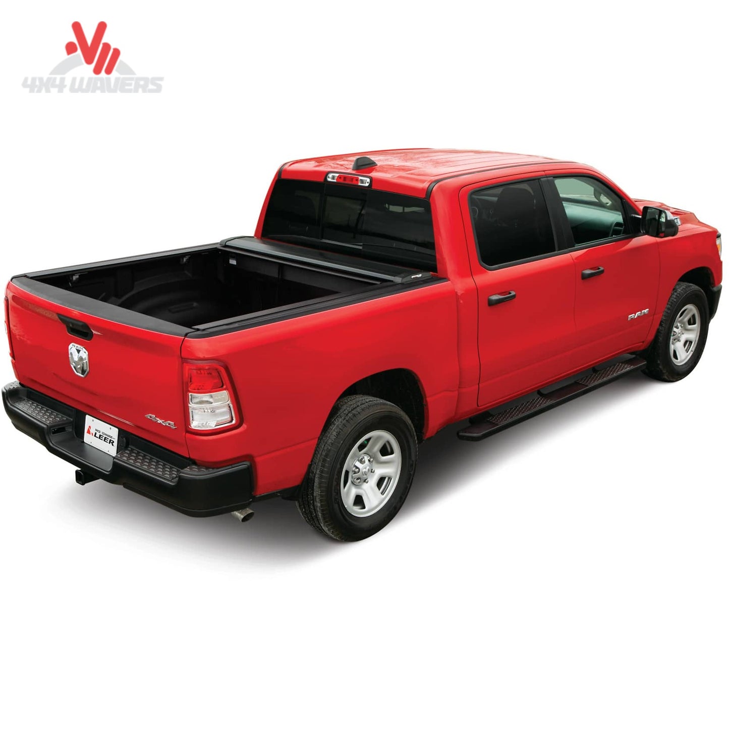 Pace Edwards Switchblade hard retractable tonneau cover on a 97-14 Ford F-150 with a 6.5-foot bed, shown in a side view.