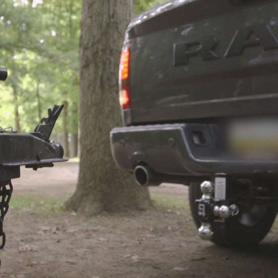 Draw-Tite front receiver hitch demonstrating front-mounted cargo, towing, and off-road recovery applications.