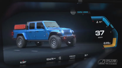 Tableau de bord numérique J-Plus tout-en-un - Jeep Wrangler JL/JLU/4XE/Gladiator-JT 2018-2023
