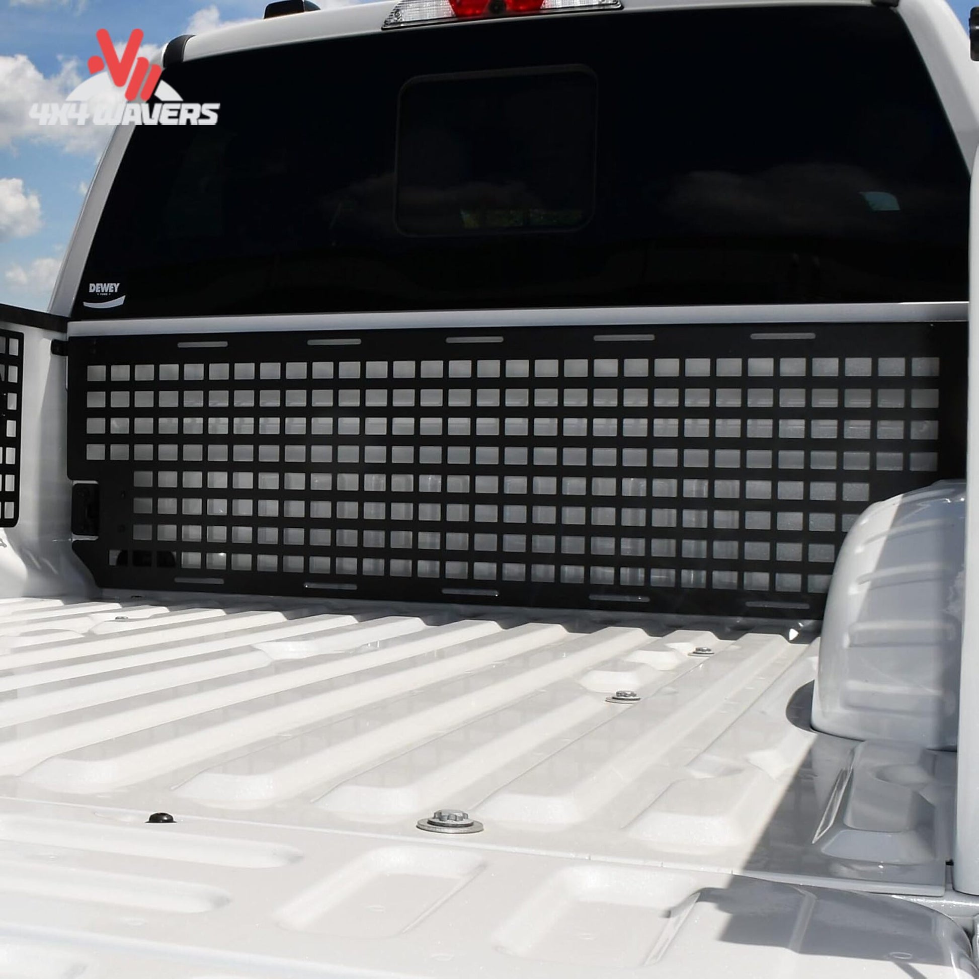 Putco Modular MOLLE Bed Panel for 2015-2026 Ford F-150 & Raptor, front bulkhead, cab side bed organizer in 5.5' bed design.