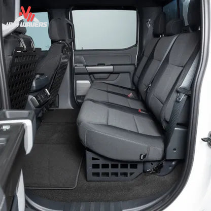 Putco MOLLE Under Seat Storage System for Ford F-150, F-250, and F-350 SuperCrew trucks, bed organizer for secure gear storage
