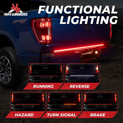 Putco 60 inch Blade LED tailgate light bar kit for 19-26 GM 1500 20-26 HD SKU 9202060-05