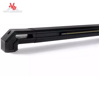 Close-up of Putco TEC Rail stanchion and T-slot accessory channel 109867