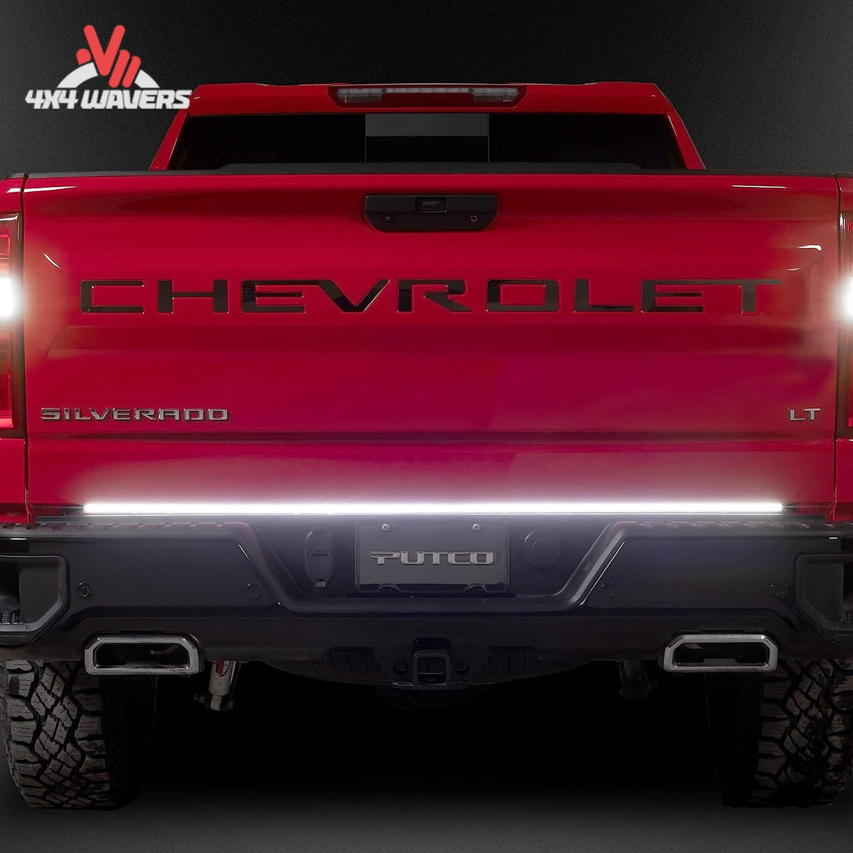 Putco Blade LED light bar showing sequential turn signal and white reverse lighting SKU 9202060-05