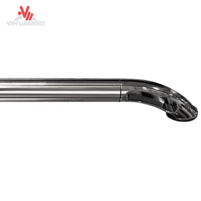 Putco Boss Locker bed rail with die-cast end for 15-26 Ford F150 6.5ft bed, durable steel construction, mounted on truck bed side.