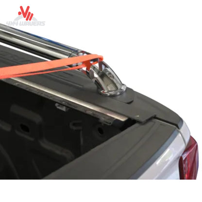Side view of Putco Boss Locker Bed Rails installed on a 15-26 Ford F150 with a 5.5ft bed for secure cargo management.