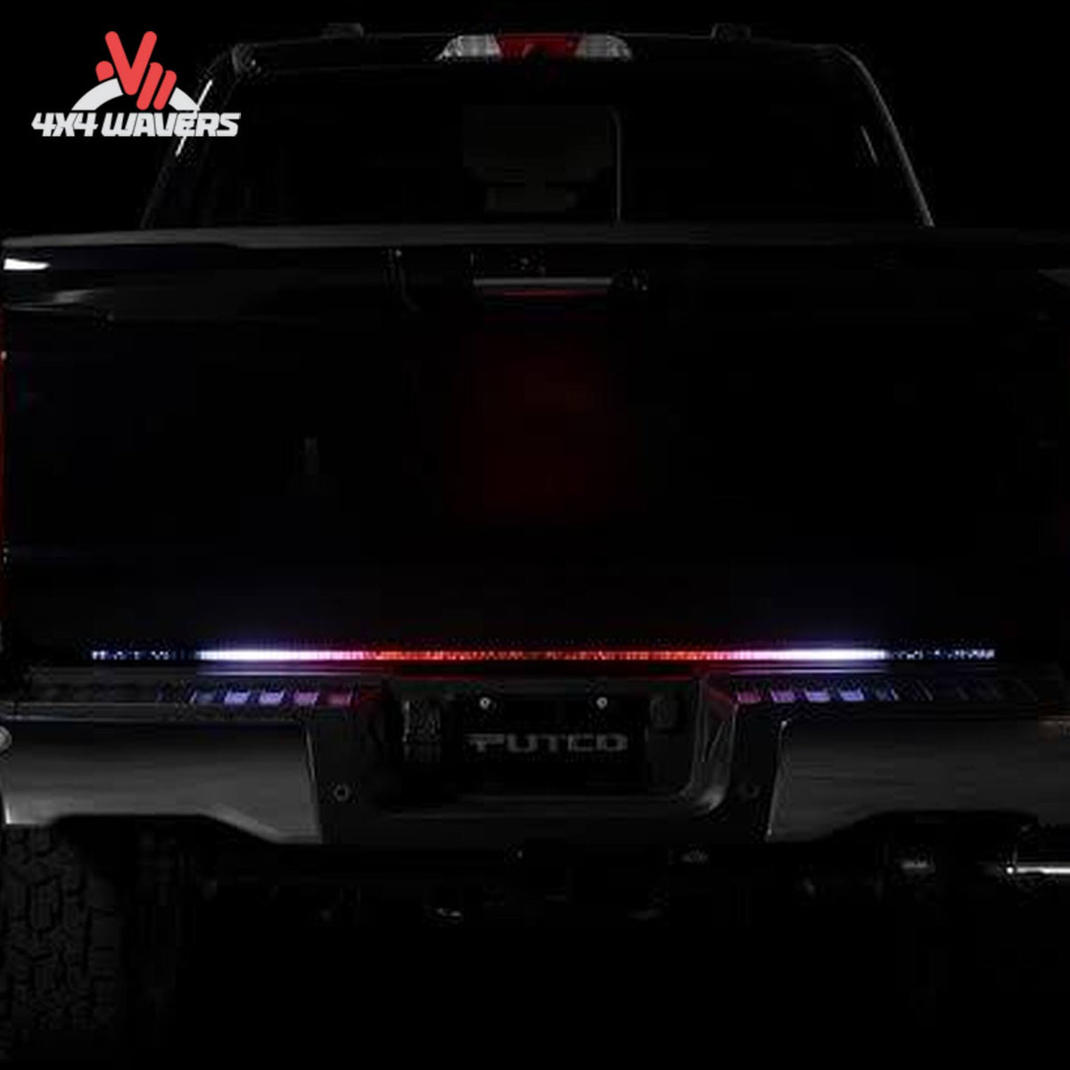 Putco Freedom Blade LED light bar showing sequential turn signal and white reverse lighting SKU 760060-05