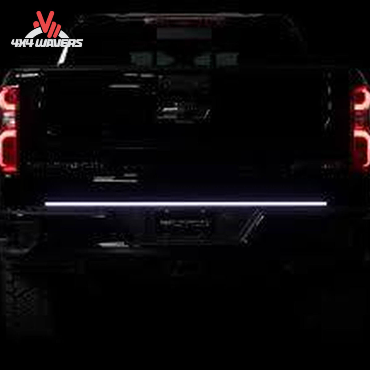 Bright white LED reverse light function on Putco tailgate light bar for GMC Sierra SKU 760060-05