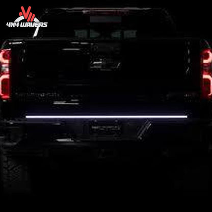 Bright white LED reverse light function on Putco tailgate light bar for GMC Sierra SKU 760060-05