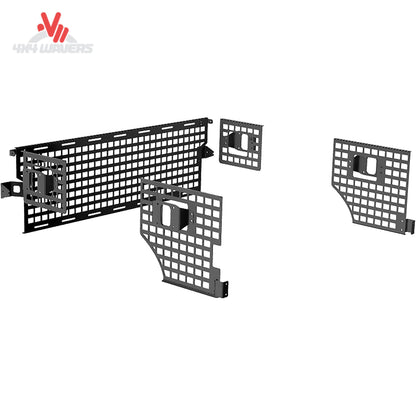 Putco Driver Molle Panel for 2015-2020 Ford F150 6.5ft bed with tie-down plates for secure cargo organization.