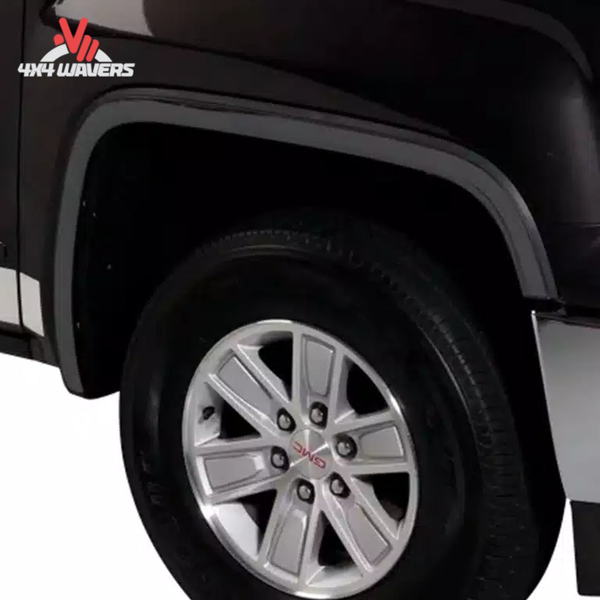 Putco stainless steel fender trim kit installed on a 2015-2017 Ford F150, showcasing sleek fender flare enhancement.