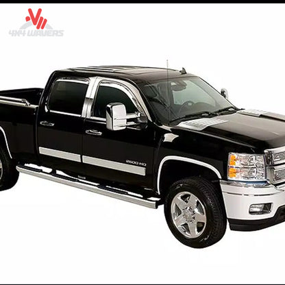 Putco stainless steel fender trim kit installed on a 2021-2026 Ford F150, showcasing sleek fender flare accents.