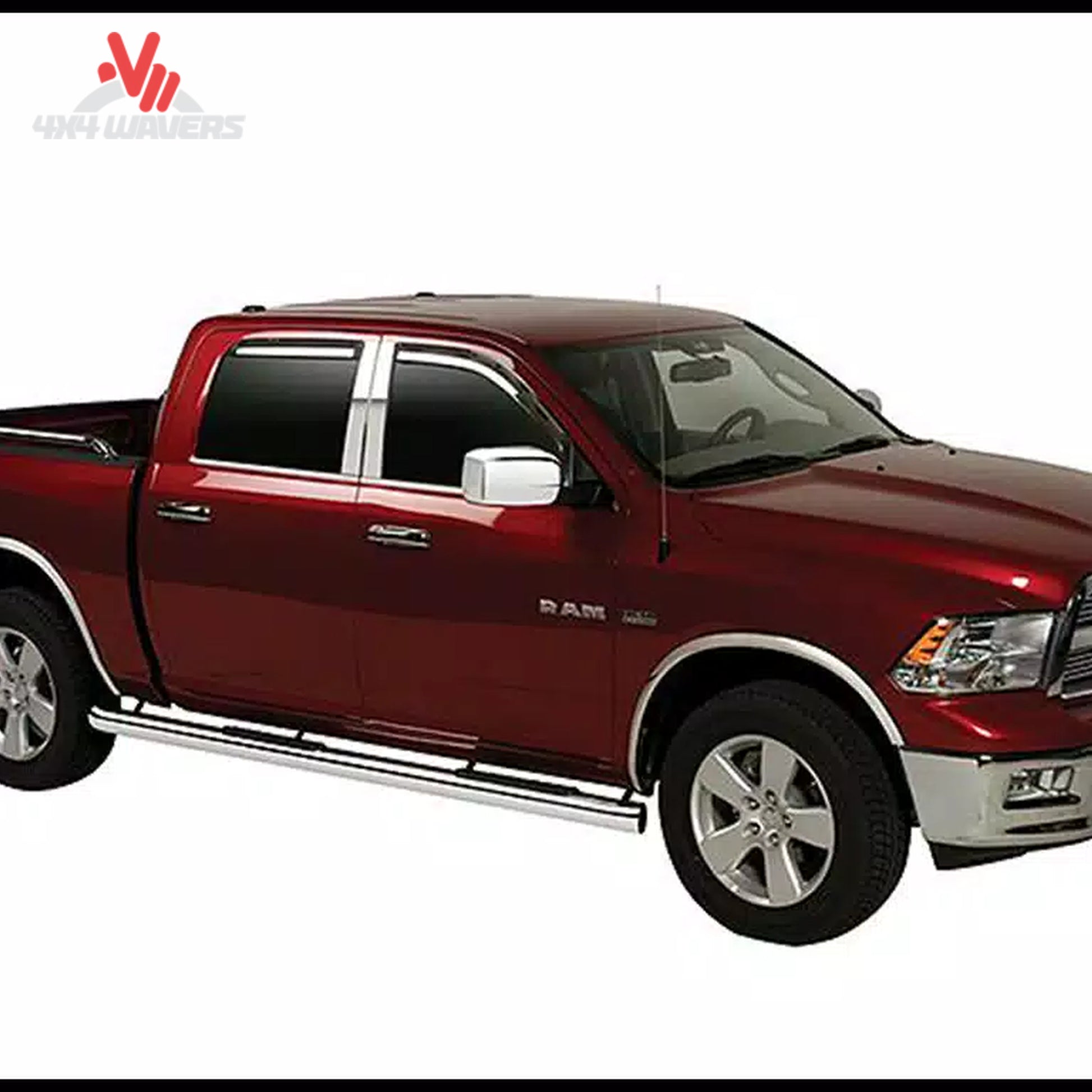Putco stainless steel fender trim kit with rubber gaskets on a 2021-2026 Ford F150, close-up of the fender flare detail.