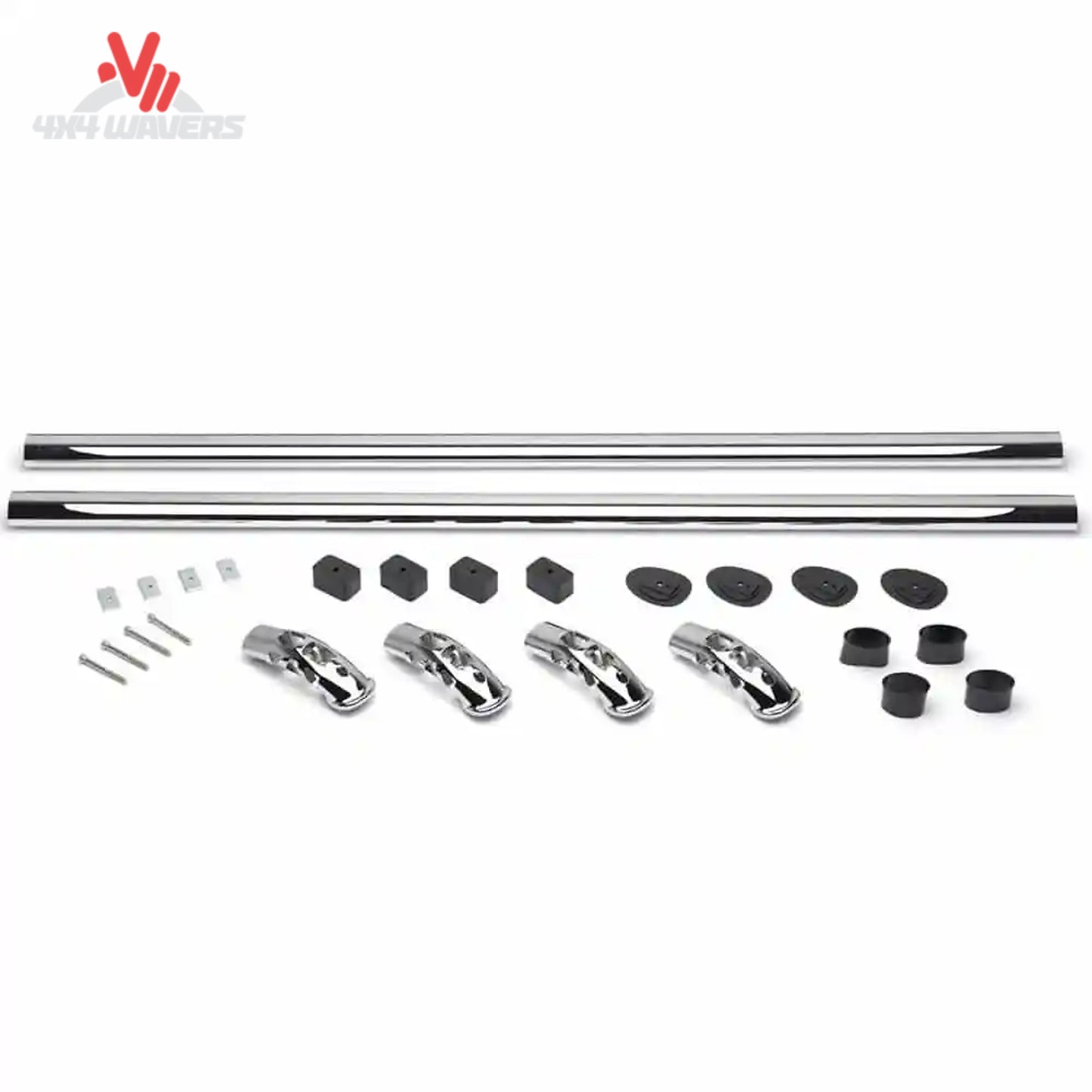 Putco stainless locker bed rail for 15-26 Ford F150 and 17-26 F250/F350, 8-foot bed with mounting hardware.
