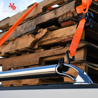 Putco stainless locker bed rail installed on 8ft truck bed of F150, F250, or F350, showing side view of durable truck bed rail system.