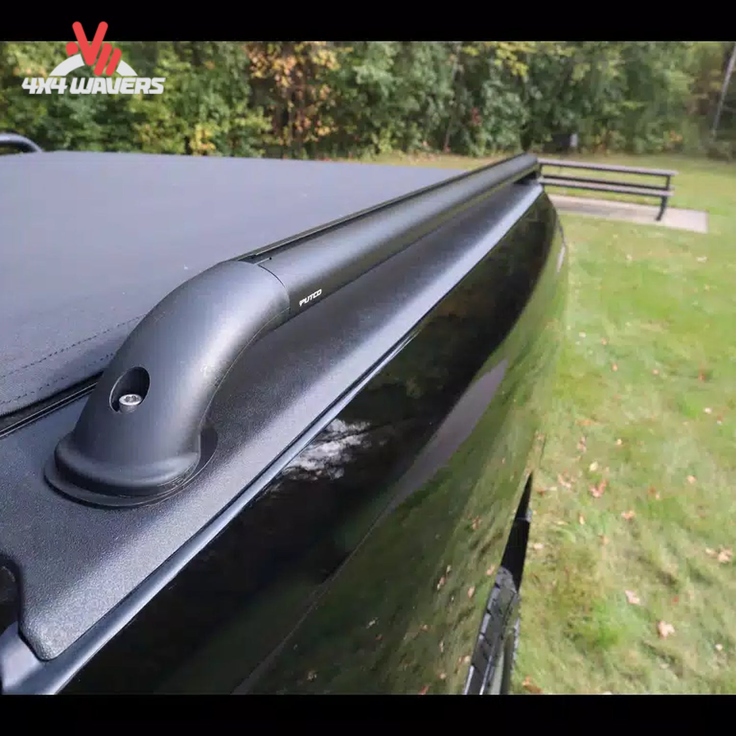 Putco T-Slot Black Locker side bed rails 2017-2026 Ford F150 5.5ft bed 119864