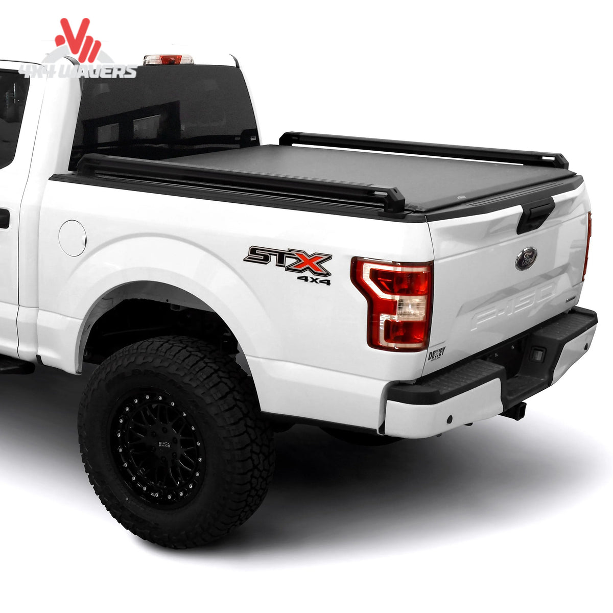 Putco TEC truck bed rail installed on a 15-20 Ford F150 with 6.5ft bed, showing side view of the durable bed rail system.