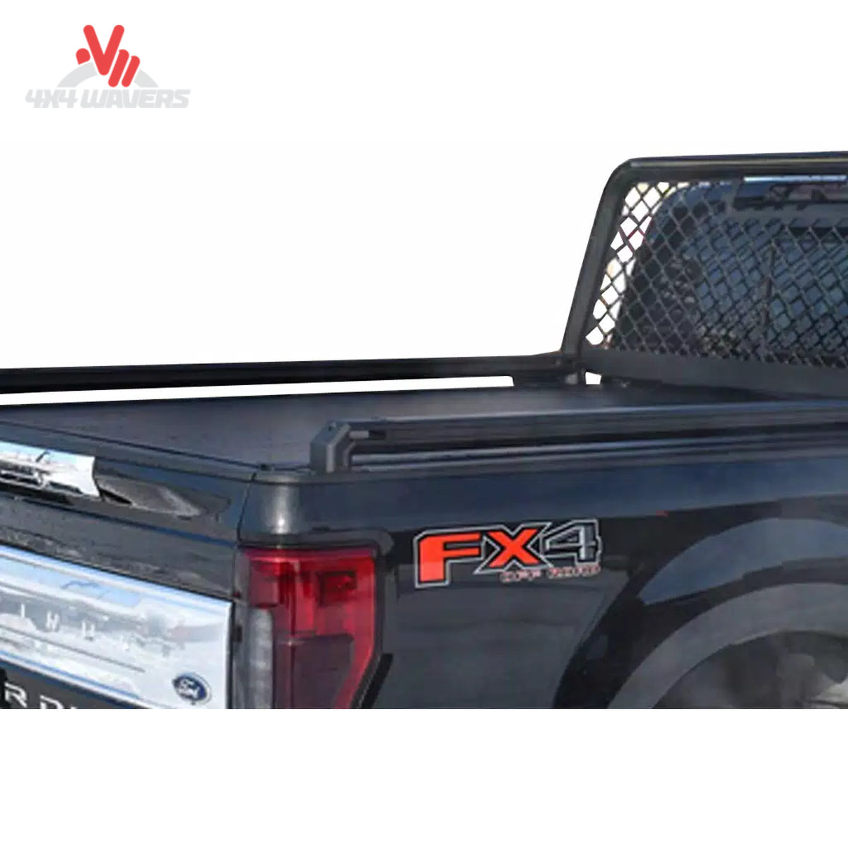 Putco TEC truck bed rail installed on a 15-20 Ford F150 6.5ft bed, showing side view of the durable aluminum bed rail system.