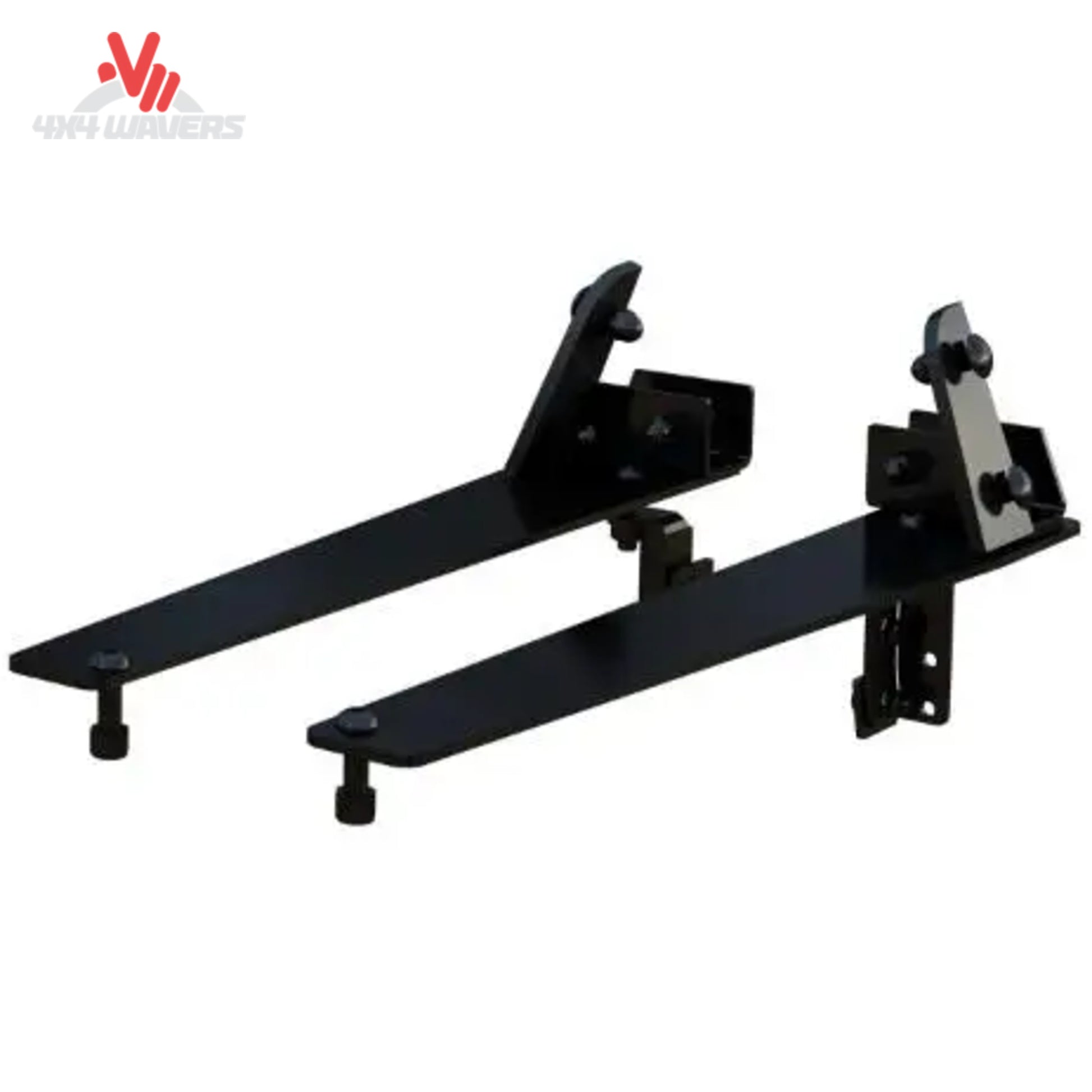 Heavy steel black powder coated headache rack mounting brackets for Ford F150 HRSBF15H