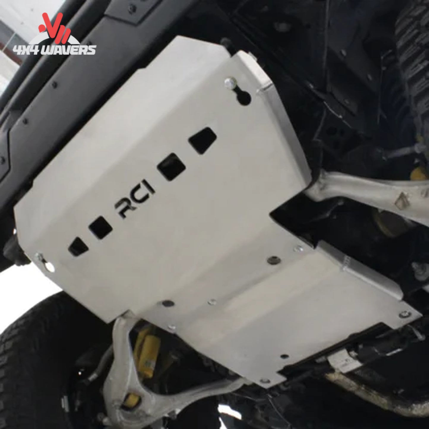 RCI modular two-piece engine skid plate system