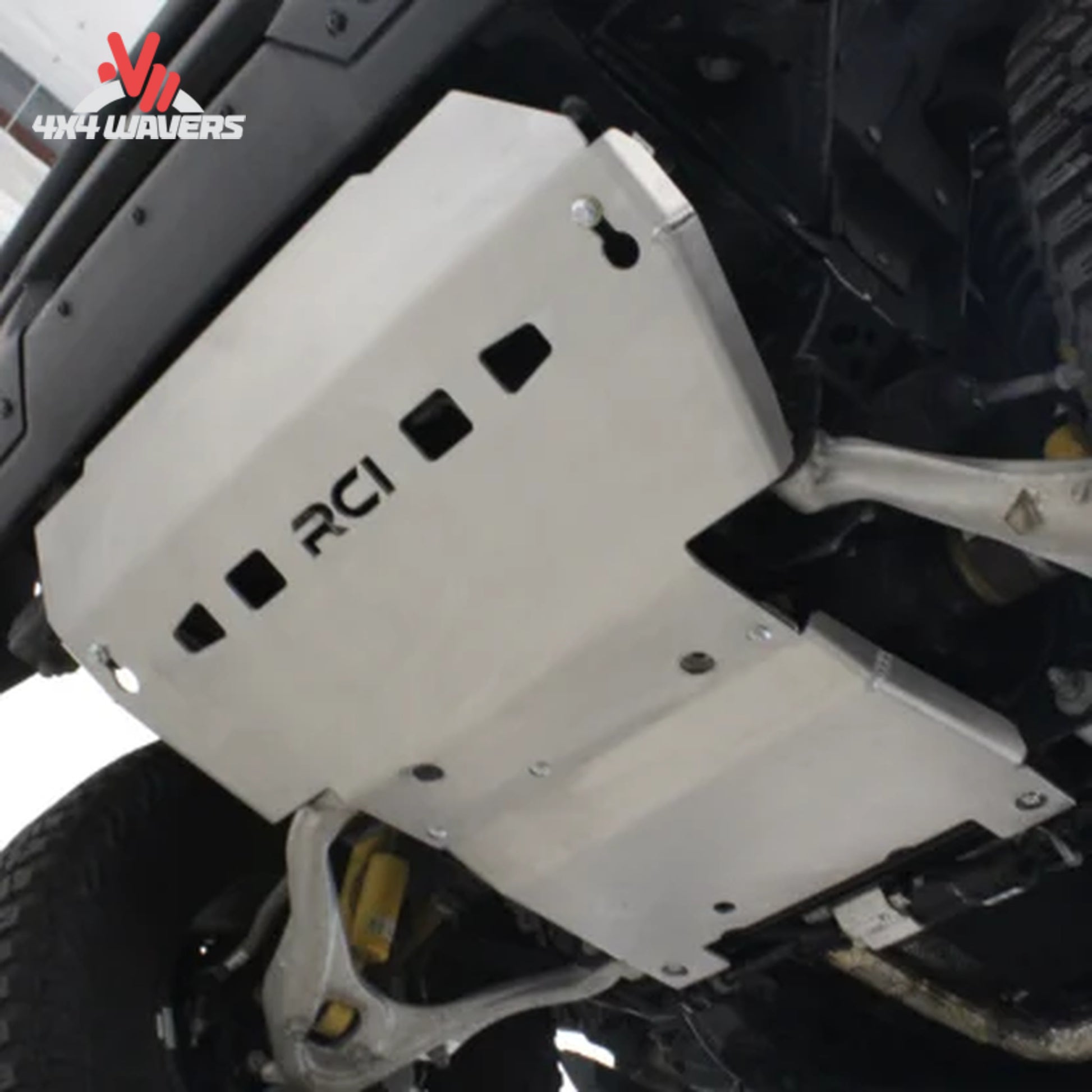 RCI modular two-piece engine skid plate system