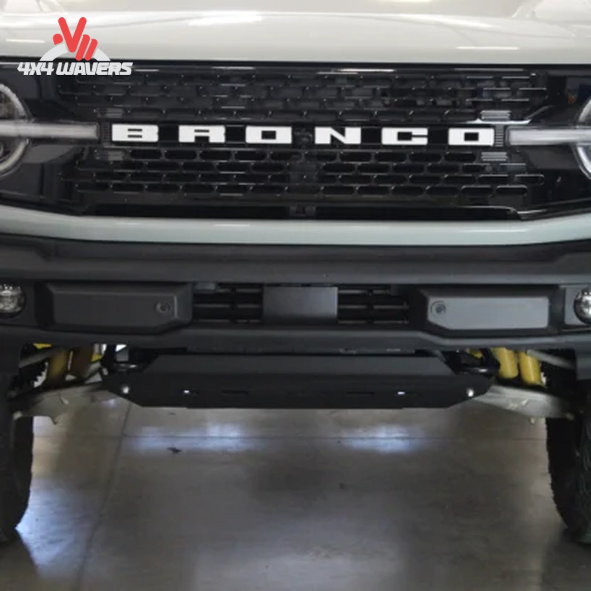 RCI steel skid plate installed under Ford Bronco