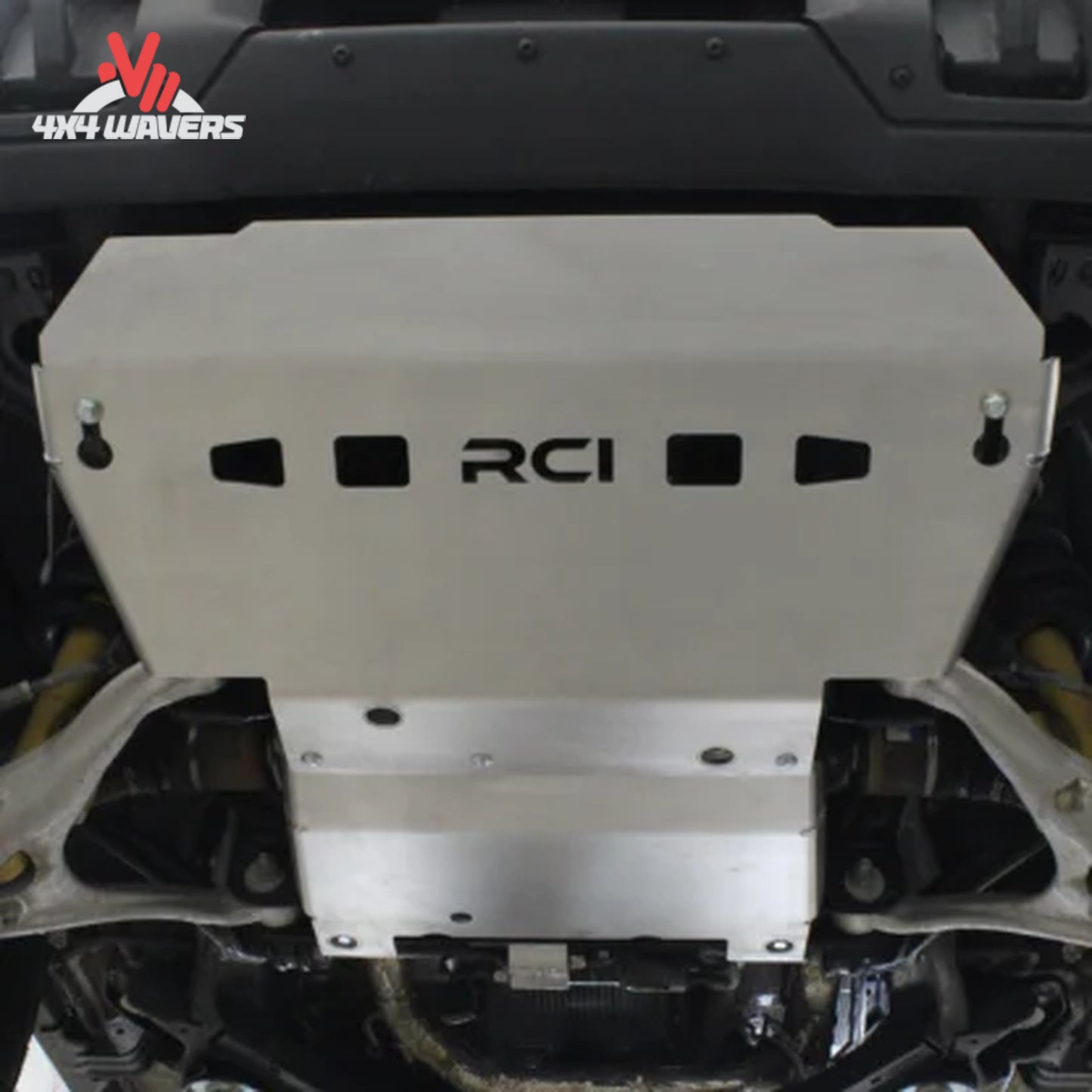 RCI steel skid plate installed under Ford Bronco