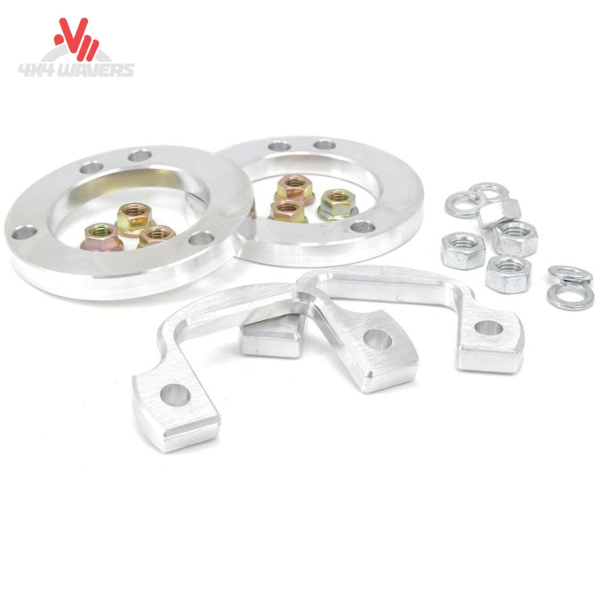 ReadyLIFT 1.25 inch front leveling kit for 2021-2026 Ford Bronco; ReadyLIFT billet aluminum Bronco leveling kit designed to eliminate factory rake and improve tire clearance