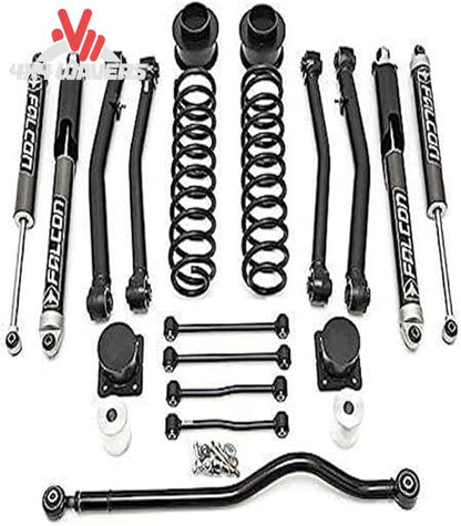 ReadyLIFT 4-inch Terrain Flex lift kit installed on a 2020-2026 Jeep Gladiator JT, showing front and rear suspension components.