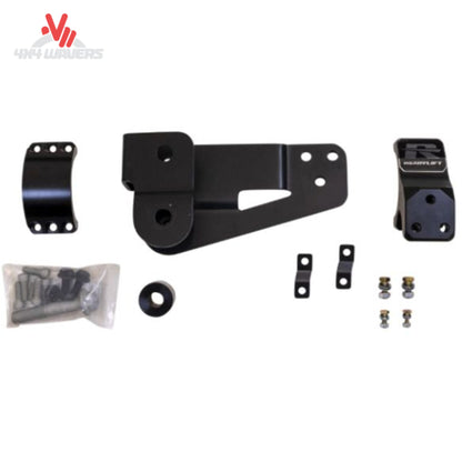 Billet reinforcement clamp included with ReadyLIFT Bronco track bar bracket; Heavy-duty billet clamp providing additional strength for lifted Bronco suspension systems