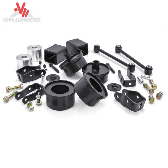 ReadyLIFT 2.5-inch SST lift kit installed on a 2018-2026 Jeep Wrangler JL Sahara and Sport, featuring coil spacers for lift and suspension.