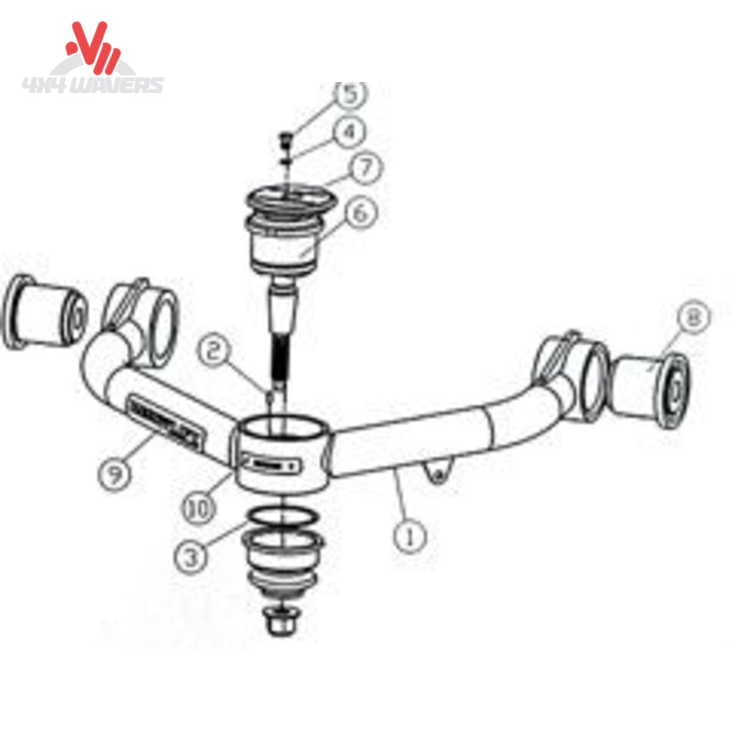 ReadyLIFT heavy duty tubular upper control arms for Ford F150 67-21640