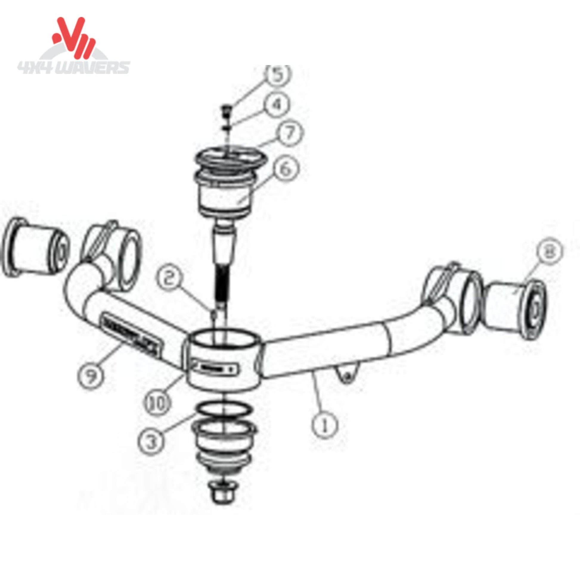 ReadyLIFT heavy duty tubular upper control arms for Ford F150 67-21640