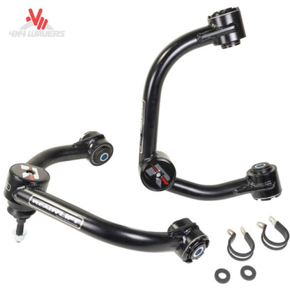 Black powder coated DOM steel upper control arm pair for 2004 to 2020 F150 67-21640