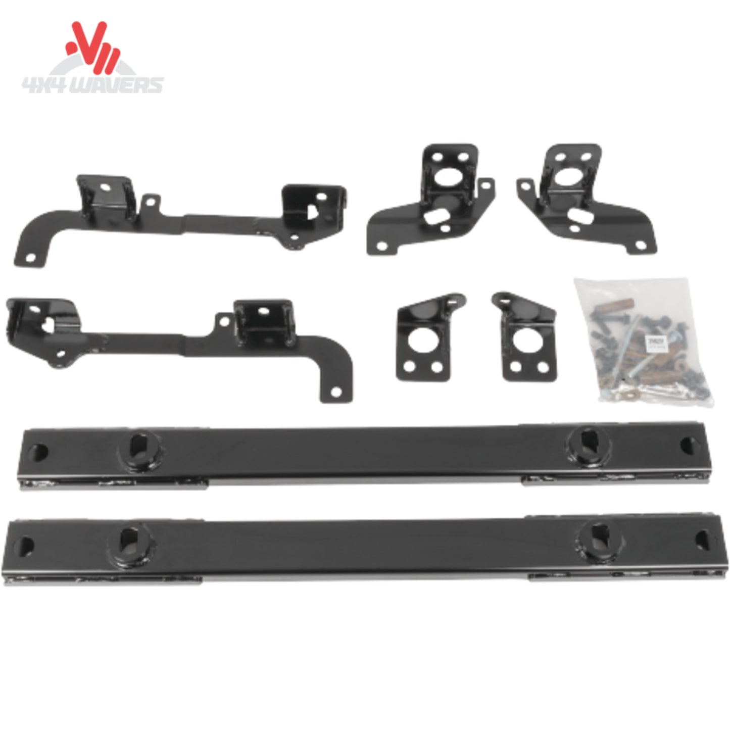 Grade 8 zinc plated bolts and heavy duty steel brackets for REESE kit 30952