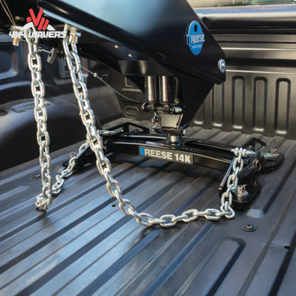 REESE underbed frame brackets mounted on Ford F150 chassis 30952