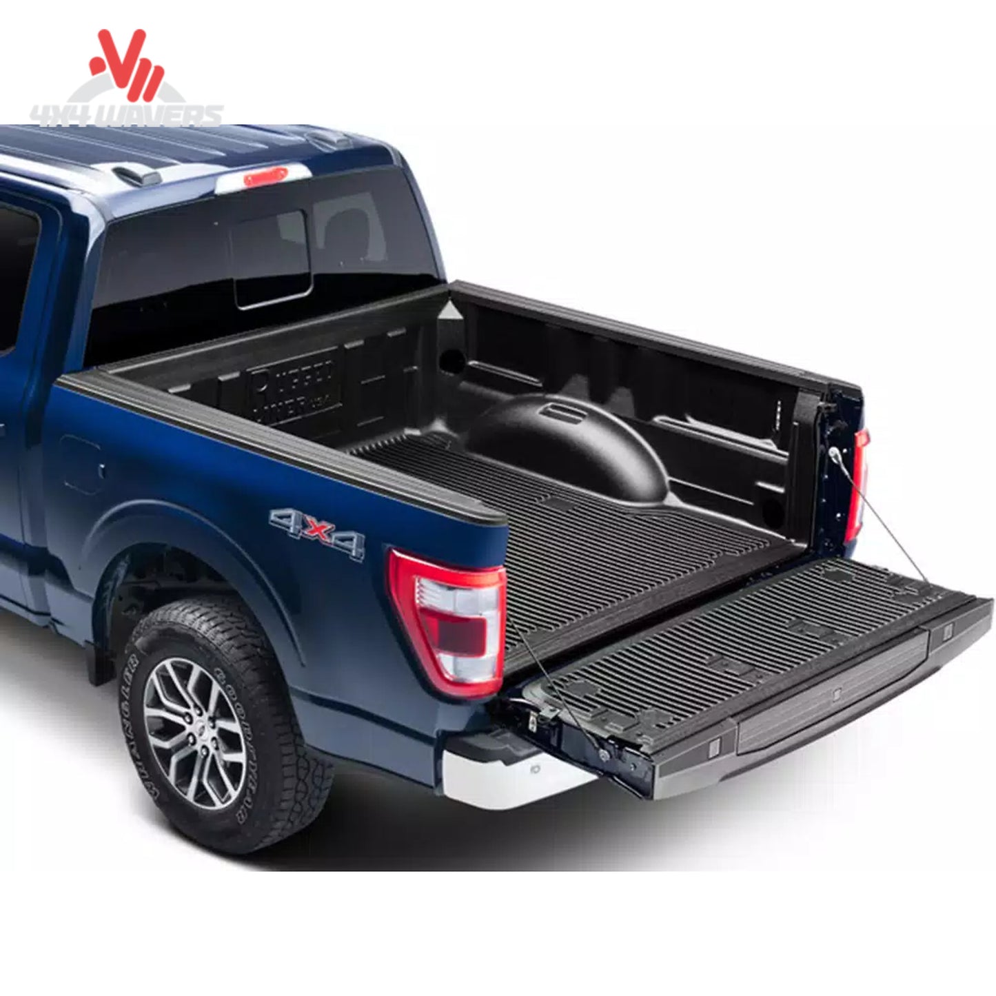 Rugged Liner bedliner for 8-foot Ford F-150 truck bed, showing durable under-rail liner installed in a pickup truck.