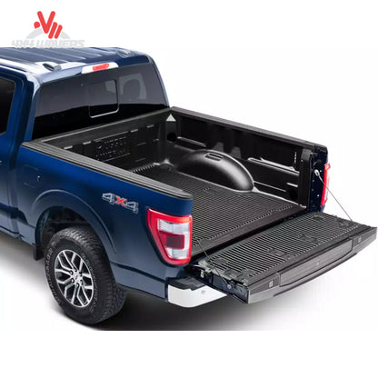Rugged Liner bedliner for 8-foot Ford F-150 truck bed, showing durable under-rail liner installed in a pickup truck.