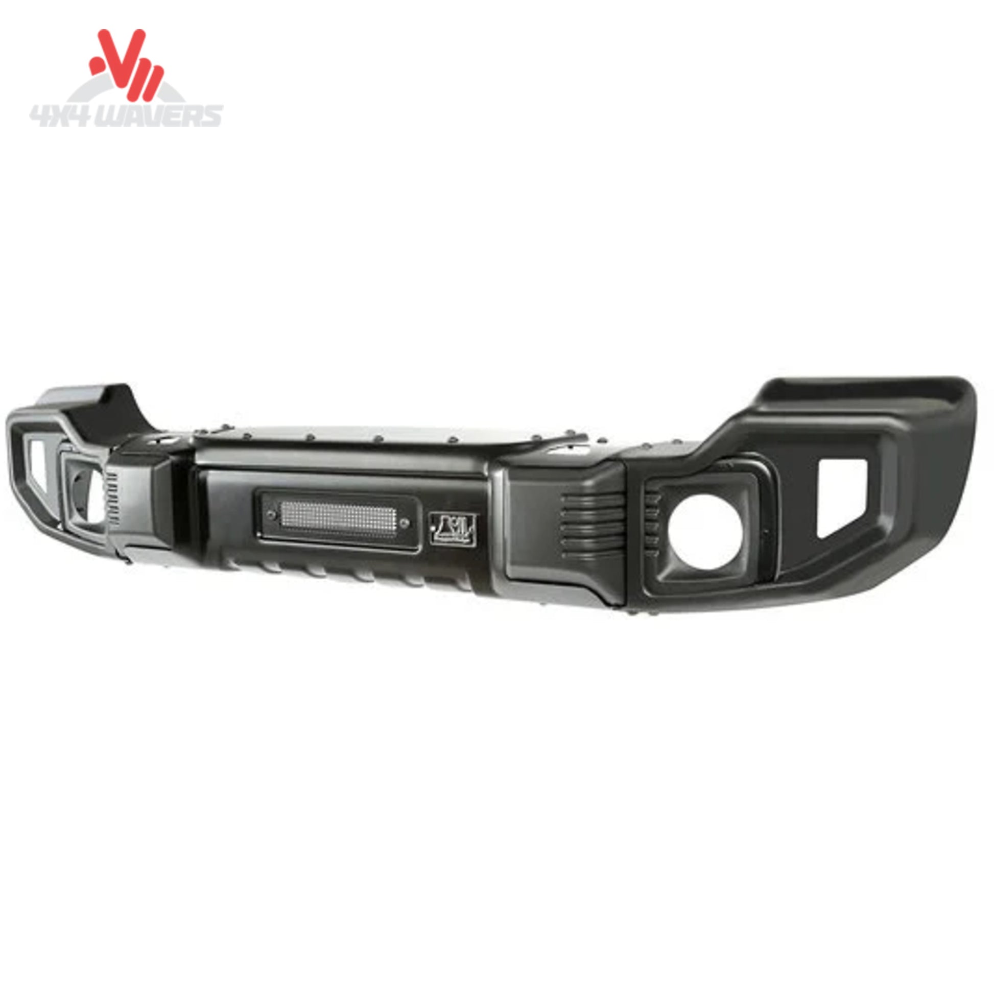 What does the Rugged Ridge Spartacus stamped steel front bumper look like on a Jeep JL?