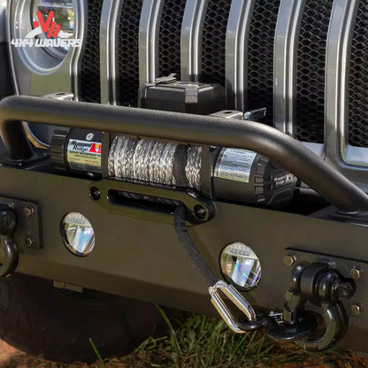 How does the Spartan bumper improve the appearance of a Jeep Wrangler JL?