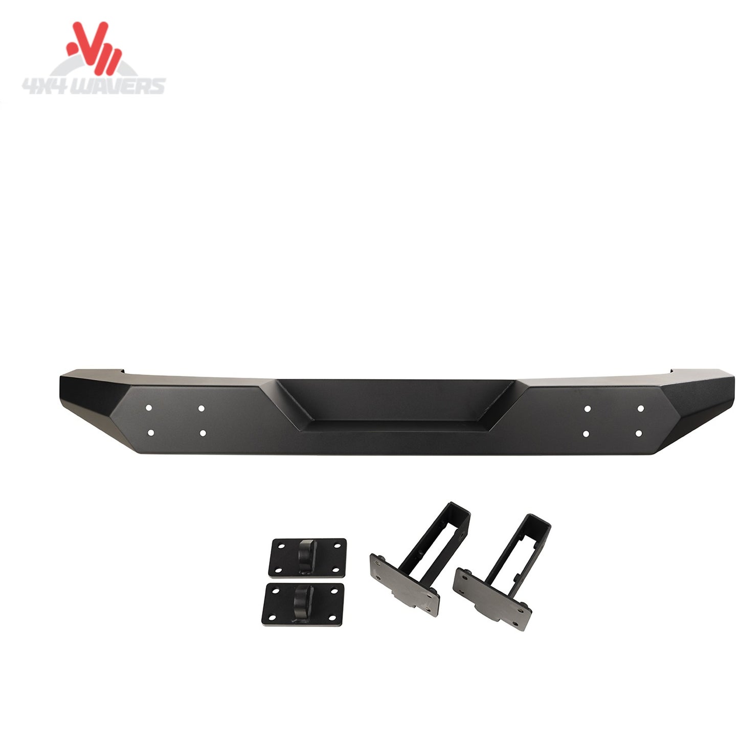What does the Rugged Ridge Spartan rear bumper look like on a Jeep Wrangler JK?