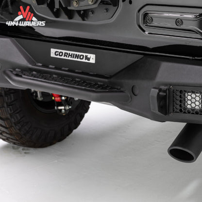 Go Rhino Rockline Parachoques trasero corto | 2018–2026 Jeep Wrangler JL Parachoques trasero todoterreno de acero