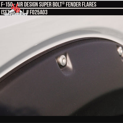 Air Design Superbolt Fender Flares Satin Black | 2018-2020 Ford F-150