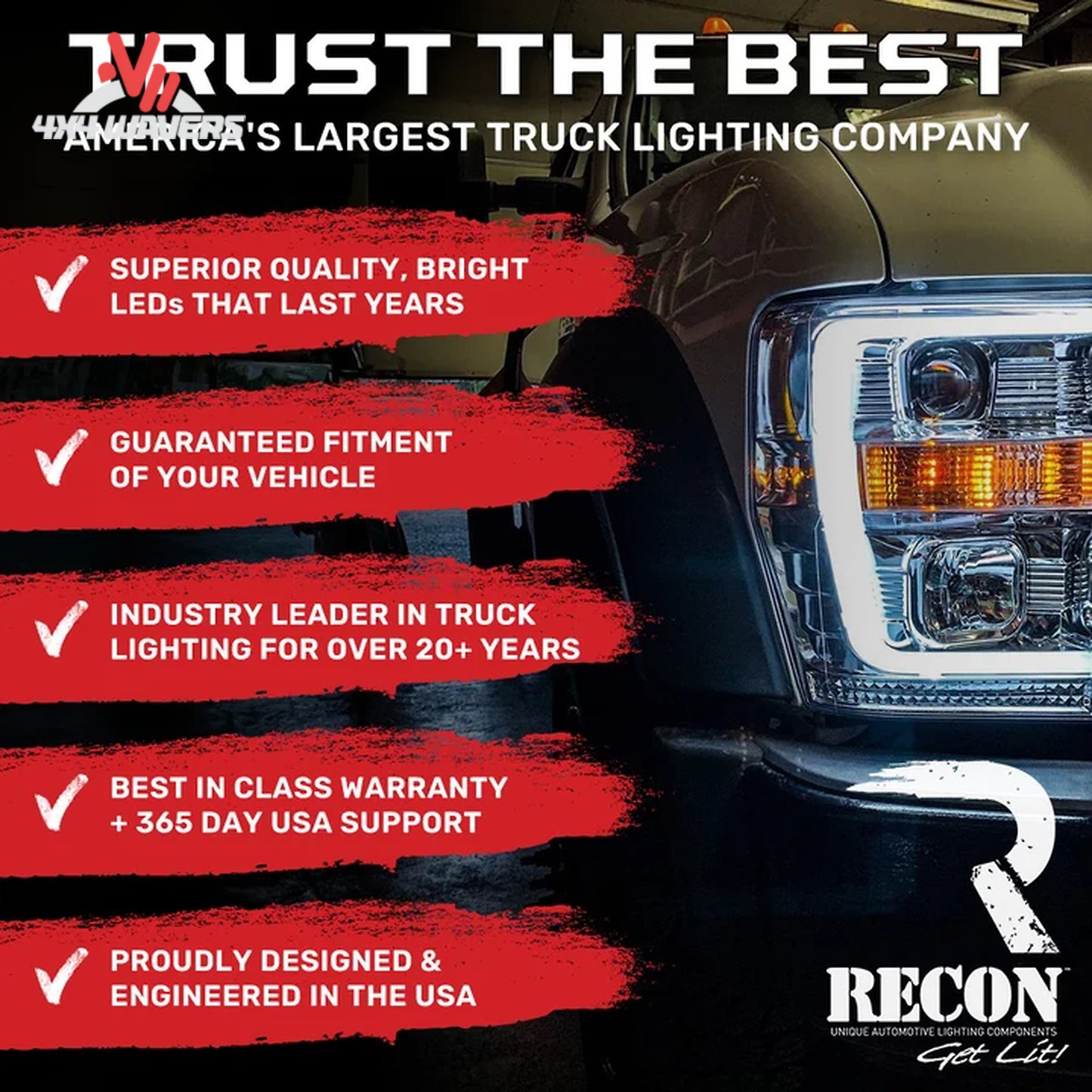 Recon smoked LED tail lights for 2007-2013 Silverado and 2007-2014 HD trucks, showcasing sleek smoked lens and LED lighting.