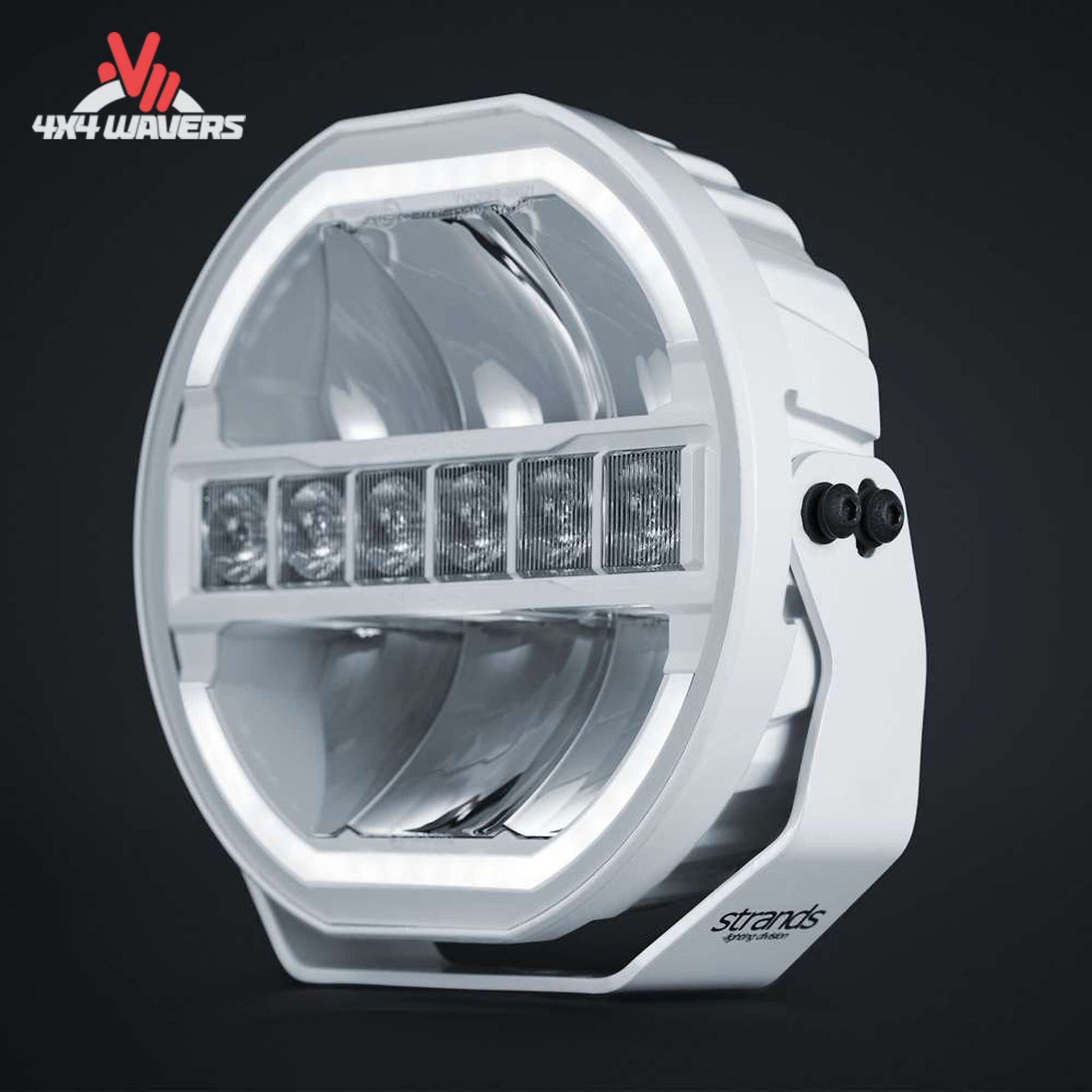 Close-up view of advanced optical elements used in the Strands Skylord 9 driving light
